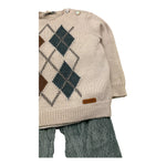 BARCELLINO completo 3 pezi maglia-pantalone-camicia Beige per Neonato 1154077 BEIGE BARCELLINO 