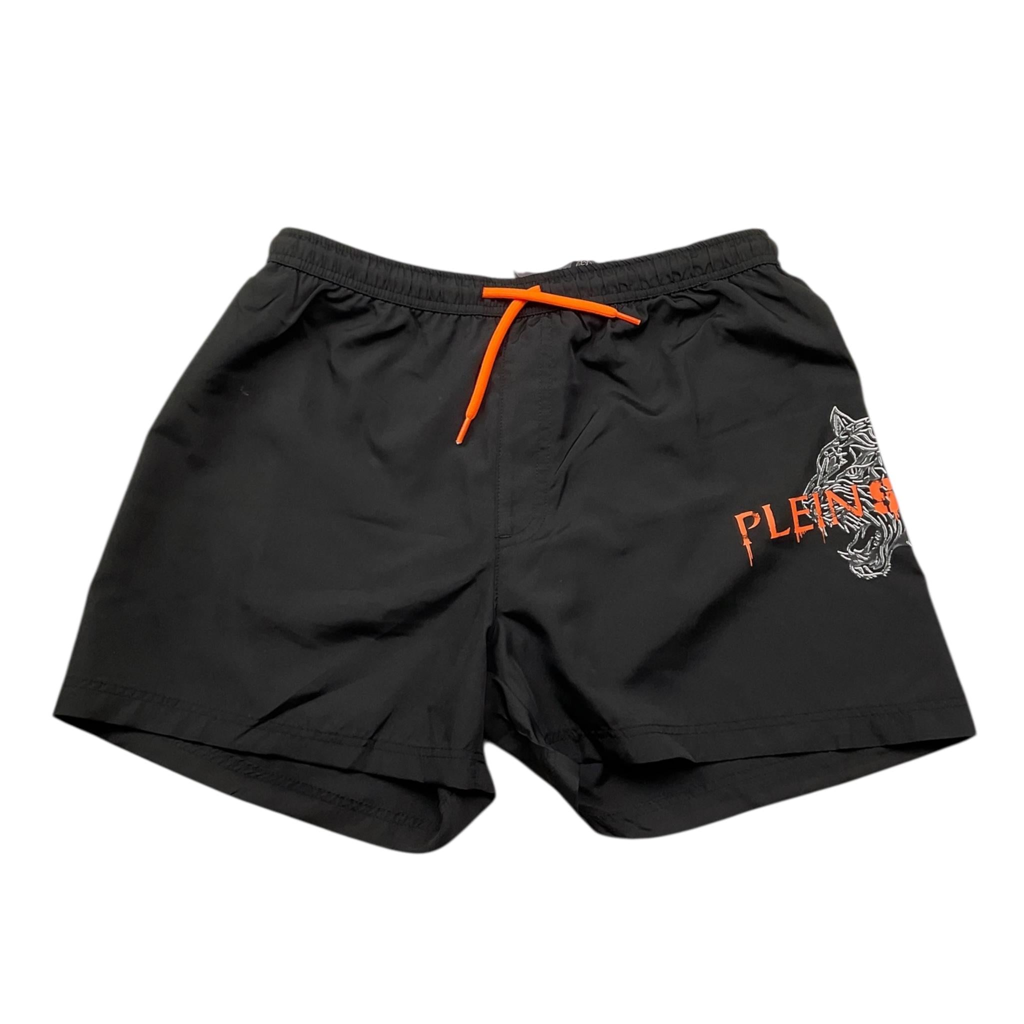 Plein Sport Swim Costume Tinta Unita con Logo per Bambino PS25KBBM02 NERO PLEIN SPORT SWIM 