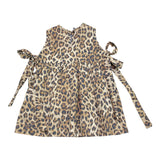 Mousse Abito Tinta Unita con Fantasia Maculata per Neonata LEOCHIC BEIGE MOUSSE 