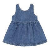 PLAY UP abito in denim tinta unita con bottoni Azzurro per Neonata PA022AP11457 AZZURRO PLAY UP 