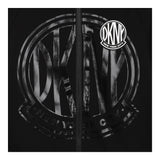 DKNY felpa con zip e cappuccio tinta unita con profili maniche in contrasto Nero per Bambino D60180 NERO DKNY 