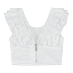 Fun & Fun Completo 2 Pezzi Top-Gonna Tinta Unita per Bambina FNCJSK00984 BIANCO FUN & FUN 