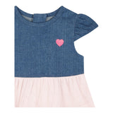 Billieblush Abito Mezza Manica con Tulle per Neonata U20814 AZZURRO BillIEBLUSH 