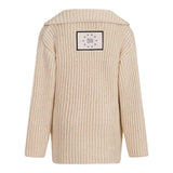 Dou Dou Cardigan Tinta Unita con Bottoni per Bambina DW9P00 BEIGE DOU DOU 