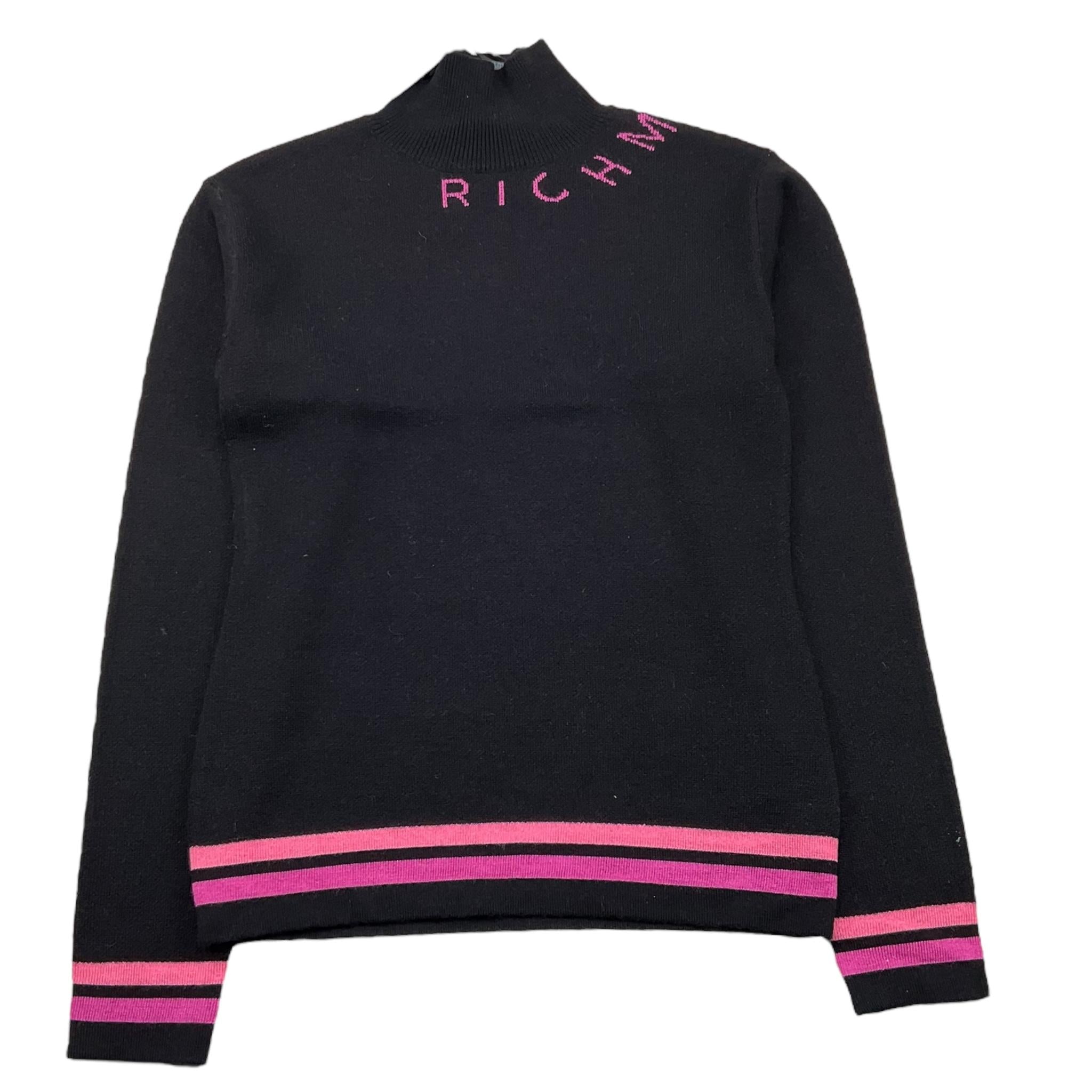 JOHN RICHMOND maglia mezzo collo tinta unita con logo Nero per Bambina RGA25204 NERO JOHN RICHMOND 