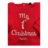 NANAN tutina tinta unita con stampa Rosso per Neonata I2306103RS ROSSO NANAN 