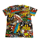 MOUSSE t-shirt multicolor girocollo con stampa Multicolor per Bambino SUPERFRIEND MULTICOLOR MOUSSE 