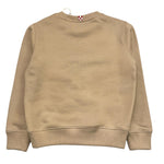 SAINT BARTH felpa girocollo tinta unita con stampa Beige per Bambina STB BEIGE SAINT BARTH 