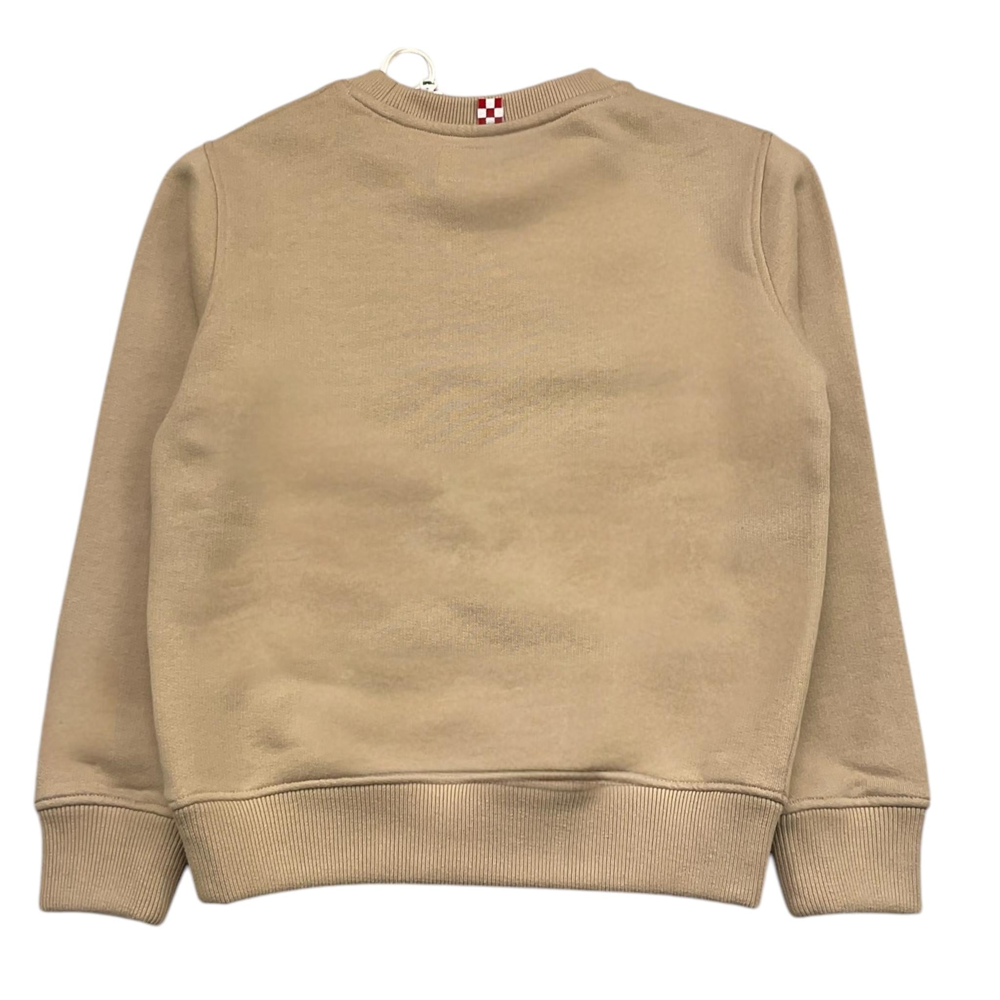 SAINT BARTH felpa girocollo tinta unita con stampa Beige per Bambina STB BEIGE SAINT BARTH 