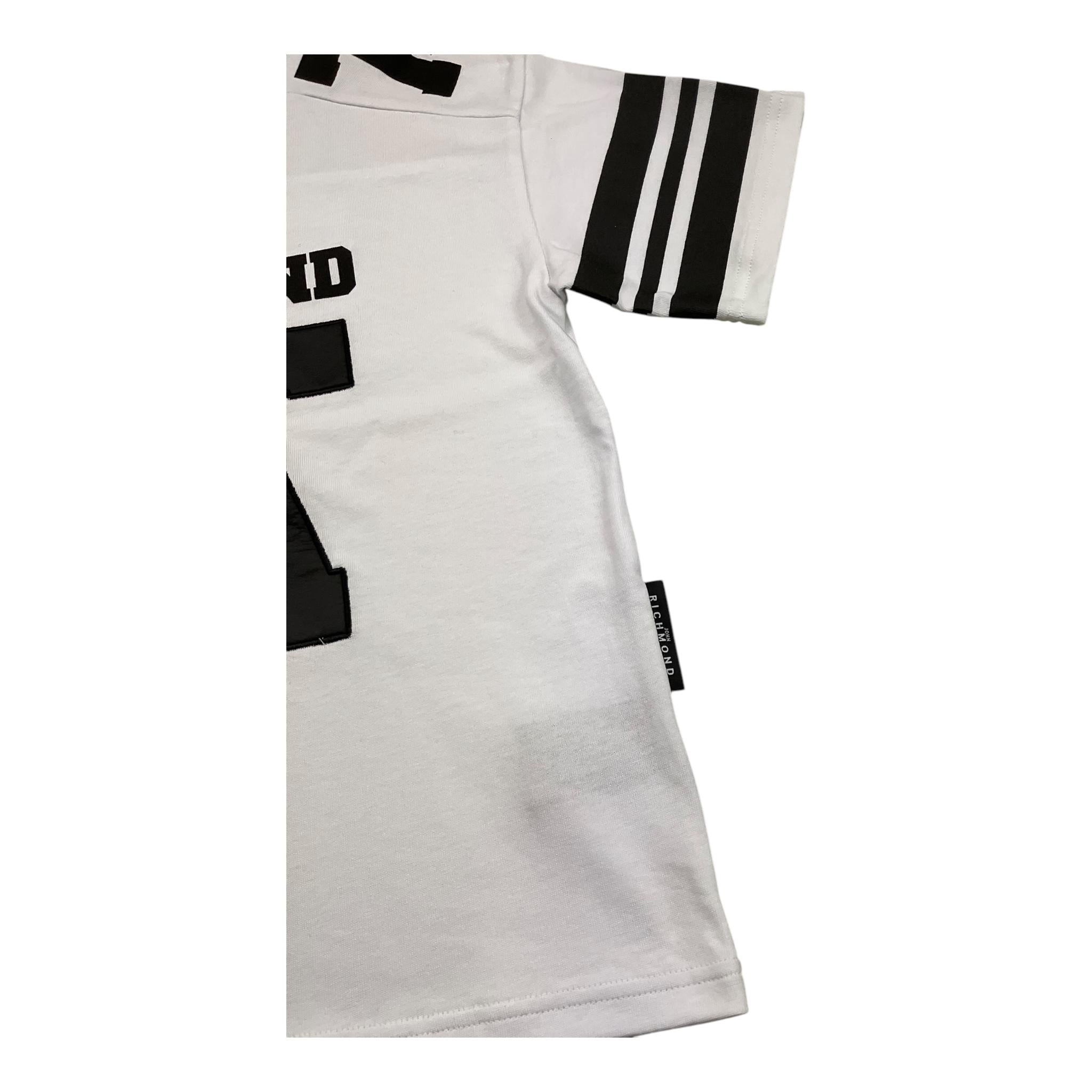 JOHN RICHMOND t-shirt girocollo tinta unita con stampa in contrasto Bianco per Bambino RBA25114TS BIANCO JOHN RICHMOND 