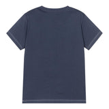 Guess T-Shirt Gircollo Tinta Unita con Stampa per Neonato N2RI02K8HM0 BLU GUESS 