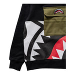 SPRAYGROUND felpa chiusa con cappuccio tinta unita con tasca in contrasto Nero per Bambino SPY1201 NERO SPRAYGROUND 