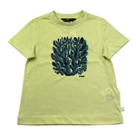 K-Way T-Shirt Girocollo Tinta Unita con Stampa per Bambino K2151NW VERDE ACIDO K-WAY 