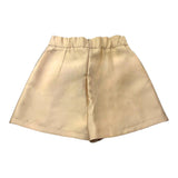 Naida Short Einfarbig mit elastischer Taille Beige für Mädchen