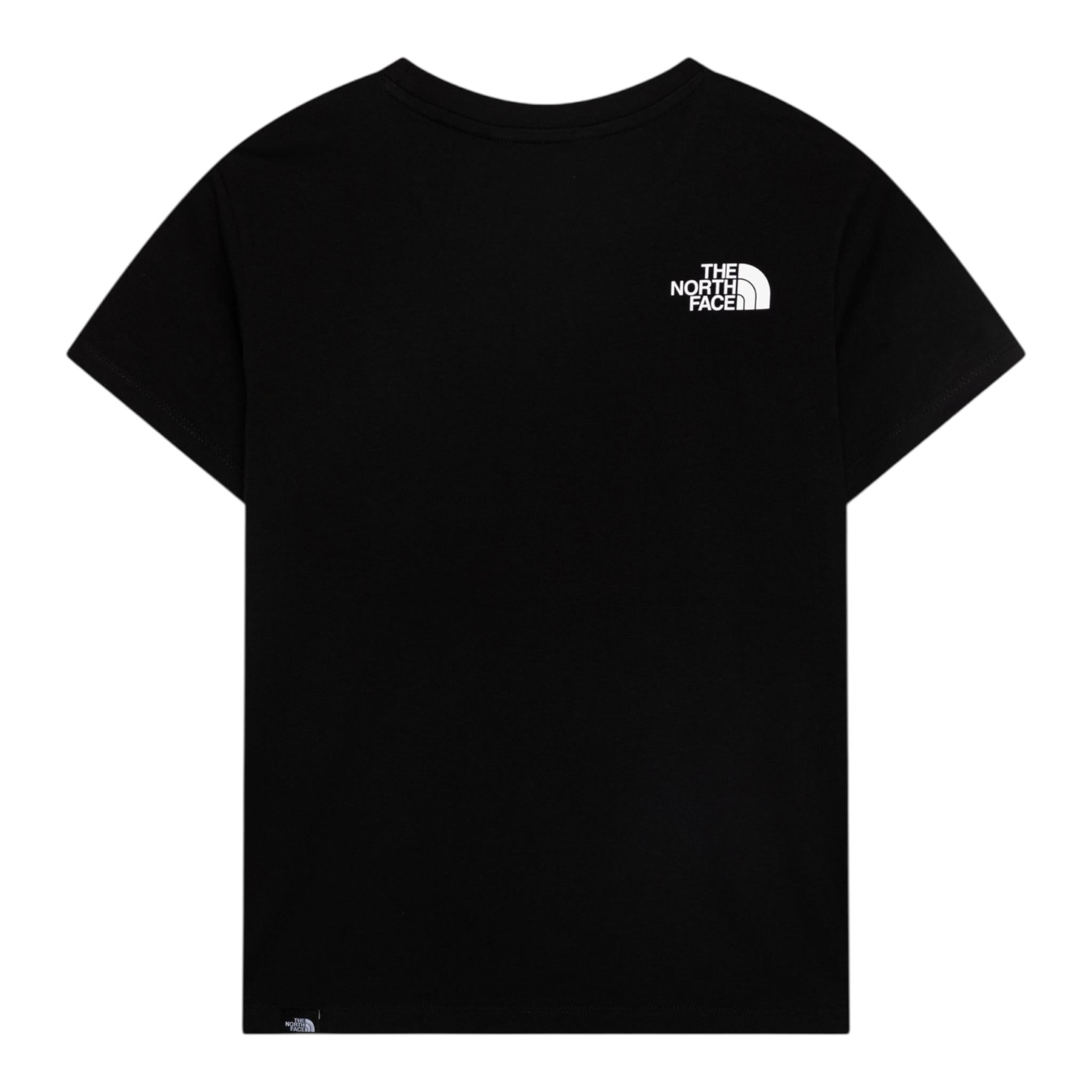 The North Face T-Shirt Girocollo Tinta Unita con Stampa per Bambino NF0A8DRPJK3 NERO THE NORTH FACE 
