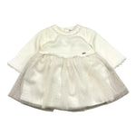 MAYORAL abito tinta unita con tulle Bianco per Neonata 280680 BIANCO MAYORAL 