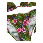 Matinée Costume 2 Pezzi Triangolo-Slip con Fantasia  per Bambina CC302222 VERDE MATINÉE 