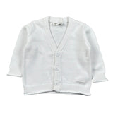 Lalalu' Cardigan Tinta Unita con Logo per Neonata MGL1P BIANCO LALALU' 