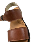 sandalo tinta unita con fibia B3039 MARRONE PANYNO 