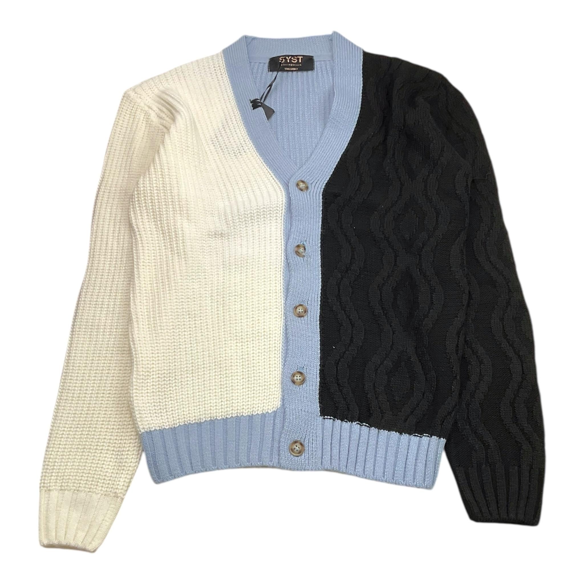 STAY STREET cardigan tricolore con bottoni Bianco/nero per Bambino 9095 BIANCO/NERO STAY STREET 