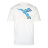 Diadora Rundhals-T-Shirt einfarbig mit Kontrastdrucken Creme für Jungen