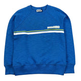 Moschino Felpa Chiusa Girocollo Tinta Unita con Logo per Bambino HUF09M BLU MOSCHINO 