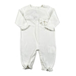 Le Coconne Tutina Tinta Unita con Applicazione Fiocco per Neonata LCN0586 PANNA LE COCONNE 