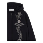 ROBERTO CAVALLI felpa con zip e cappuccio tinta unita con stampa Nero per Bambina TJT66L NERO ROBERTO CAVALLI 