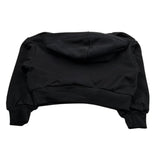 Hinnominate Felpa Tinta Unita con Stampa E Cappuccio per Bambina 3641FY00020 NERO HINNOMINATE 