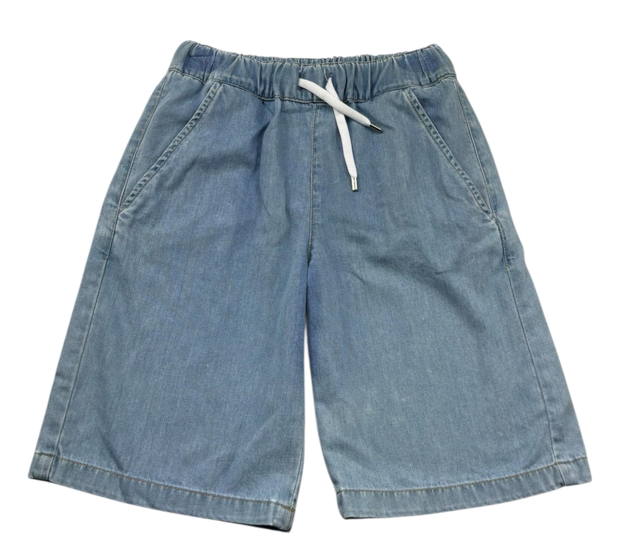 John Richmond Bermuda In Denim Tinta Unita con Elastico In Vita per Bambino RBP26062BE AZZURRO JOHN RICHMOND 
