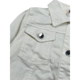 Elsy Giubbino tinta unita In Denim Bianco per Bambina LUPO BIANCO ELSY 