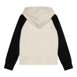 Calvin Klein Felpa con Zip E Cappuccio con Maniche In Contrasto per Bambino IB0IB02378 PANNA CALVIN KLEIN 