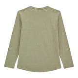 GUESS shirt tinta unita girocollo con stampa Verde per Bambina J4YI24K6YW4X VERDE GUESS 