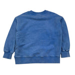 SAINT BARTH felpa tinta unita girocollo con stampa Blu per Bambina HRL0001 BLU SAINT BARTH 