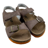 Colors Of California Einfarbige Sandalen mit Kontrastsohle Beige für Kinder