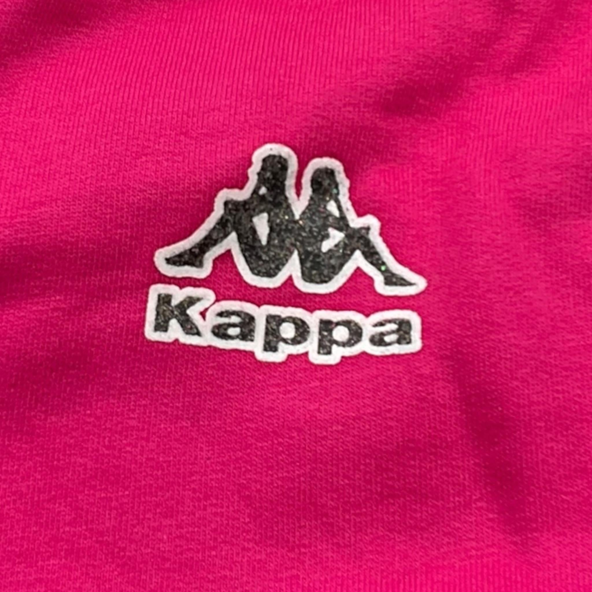 KAPPA felpa tinta unita con zip e cappuccio Fuxia per Bambina 341Y15W FUXIA KAPPA 