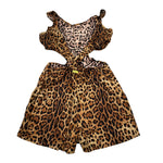 4Giveness Tuta Intera Fantasia Maculata Marrone per Bambina 0847 MARRONE 4GIVENESS 