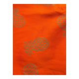 Mariuccia – Schlichtes Hemd mit orangefarbenem Rüschen-Armloch für Mädchen