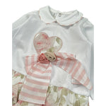Marlu' Completo 2 Pezzi Shirt-Ghettina per Neonata EP2917 BIANCO MARLU' 