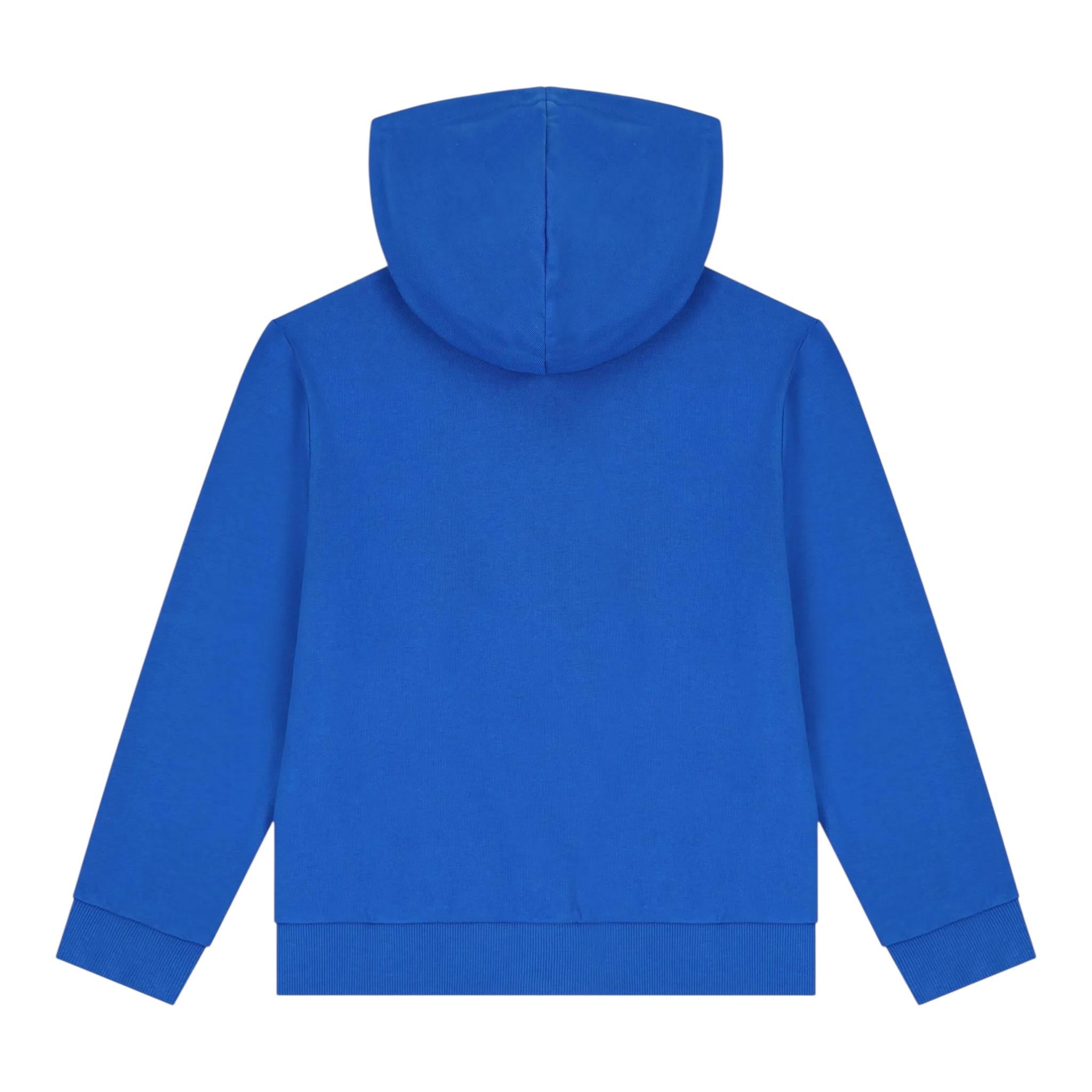 GUESS felpa con zip e cappuccio tinta unita cn logo Cobalto per Neonato N4YQ00KA6R3N COBALTO GUESS 