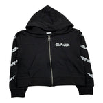 Blauer Felpa con Zip E Cappuccio Tinta Unita con Stampe per Bambina 25SBLGF02547 NERO BLAUER 