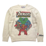 SAINT BARTH maglia tinta unita girocollo con stampa avengers Bianco per Bambino AVENGERS BIANCO SAINT BARTH 