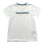 Trussardi T-Shirt Girocollo Tintta Unita con Stampa per Bambino TBP26073TS BIANCO TRUSSARDI 