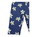 Losan Einfarbige Leggings mit blauem Blumendruck für Baby-Mädchen