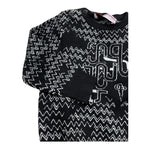 CESARE PACIOTTI maglia girocollo tinta unita con stampe in contrasto Nero per Bambino MGP5351BJX NERO CESARE PACIOTTI 