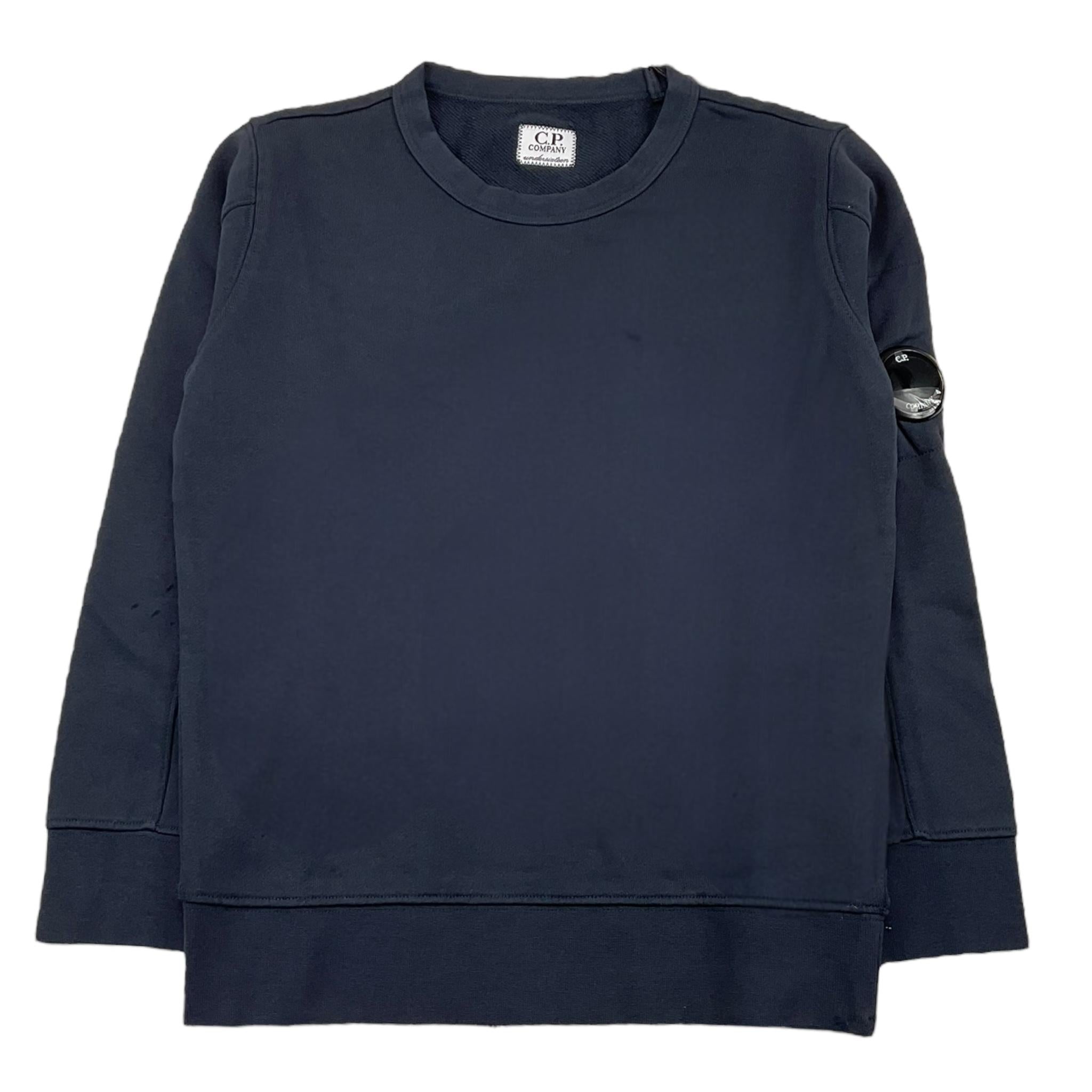 C.P. COMPANY felpa chiusa girocollo tinta unita Blu per Bambino CMF00C BLU C.P. COMPANY 