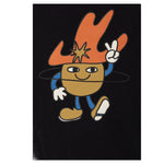 STELLA McCARTNEY felpa chiusa girocollo tinta unita cn stampa in contrasto Nero per Neonato TV4Q40 NERO STELLA McCARTNEY 