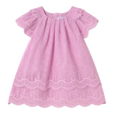 Mayoral Abito Mezza Manica Tinta Unita con Tulle E Pizzo Sangallo per Neonata 1910 ROSA MAYORAL 