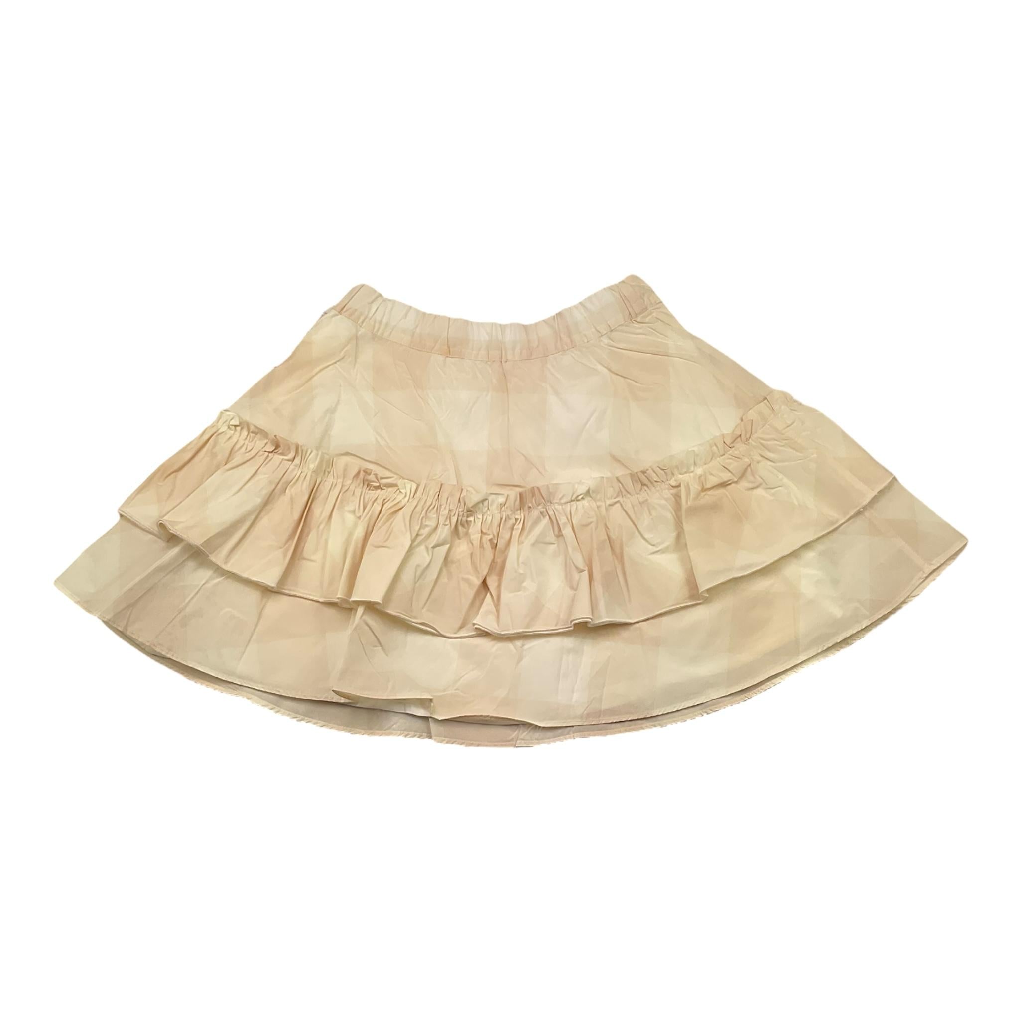 Liu Jo Gonna Tinta Unita con Fantasia A Quadri per Neonata KA5003N BEIGE LIU JO 