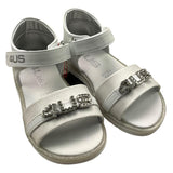 Cesare Paciotti Sandalen unifarben mit weißer Logo-Applikation für Mädchen